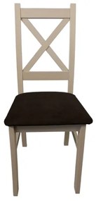 Sedia da pranzo NATE quercia sonoma/marrone scuro