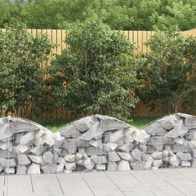 Cesto Gabbione Ad Arco 100x30x40/60 Cm Ferro Zincato /