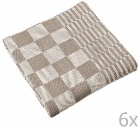 Set di strofinacci in cotone 6 pz 65x65 cm Mineur – Tiseco Home Studio