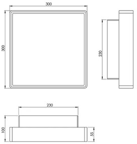 Fabas 3233-65-102 - Lampada tecnica OBAN 2xE27/30W/230V IP65