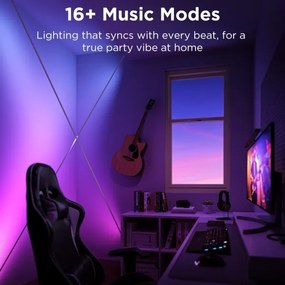 Govee - Striscia LED sospesa RGBICWW/36W/24V 4m Skyline Matter Wi-Fi