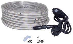 Kit striscia led 30m luce bianco naturale INSPIRE