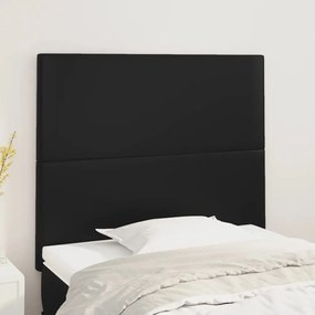Testiera 2 Pz Nero 90x5x78/88 Cm İn Similpelle /