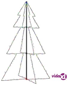 vidaXL Albero di Natale a Cono 200 LED per Interni Esterni 98x150 cm