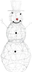 Aigostar - Decorazione natalizia LED da esterno 3,6W/31/230V 2700K 120cm IP44 a forma di pupazzo di neve