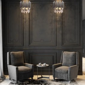 Applique di cristallo MADISON 2xE14/40W/230V cromo