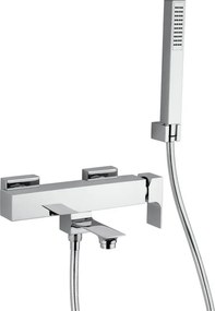 Rubinetto per vasca getto aerato Flat per muro cromo MAMOLI