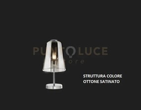 Lumetto ottone sat. 1 luce cromo 1164os-pt-cr