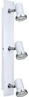 Spot Moderno Tamara 1 In Acciaio Bianco 3 Luci Gu10 3W Ip44