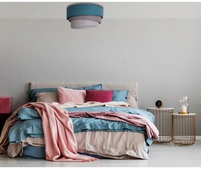 Duolla - Plafoniera TRIO 1xE27/15W/230V diametro 45 cm turchese/grigio/bianco