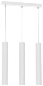 Lampadario a sospensione con filo HUDSON 3xGU10/8W/230V bianco
