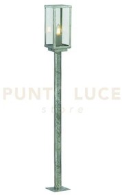 Pali per esterni box ii - metallo argentato zincato e vetro