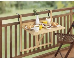 WENKO 69806800 - Tavolo WAIKIKI 64x65 cm bianco/marrone