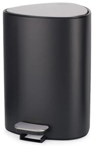 Cestino per la spazzatura nero opaco in acciaio con pedale 5 l EasyStore Luxe – Joseph Joseph