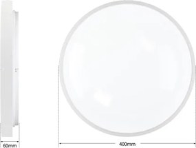 Brilagi - Apparecchio dimmerabile LED GLASS POOL DOUBLE LED/48W/230V 40 cm bianco + telecomando