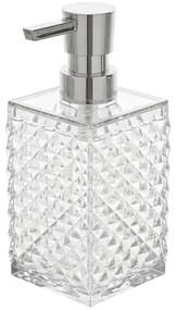 Dispenser Sapone Bianco Trasparente in Plastica AS