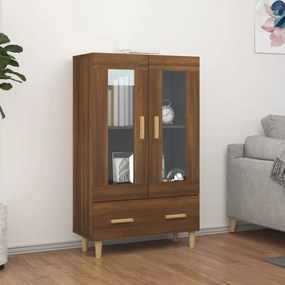 Credenza Rovere Marrone 70x31x115 Cm İn Legno Multistrato /