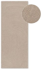 Passatoia beige in lana tessuta a mano 80x200 cm Eleni Light Beige – Hanse Home