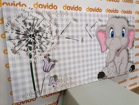 Stampa su tela – Piccolo elefante