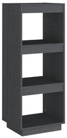 Libreria/divisorio grigio 40x35x103cm in legno massello di pino