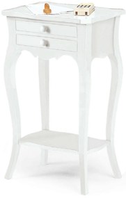 JUSTIN - mobile portatelefono in legno massello cm 44 x 32 x 71 h