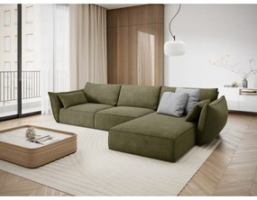 Divano angolare verde (angolo destro) Vanda - Mazzini Sofas