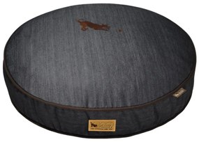 Cuccia in blu scuro per cane ø 90 cm Round Bed Denim Medieval Blue / Dark Chocolate M – P.L.A.Y.