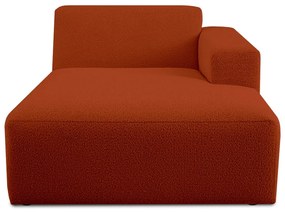 Modulo divano in tessuto bouclé color mattone (angolo destro) Roxy - Scandic