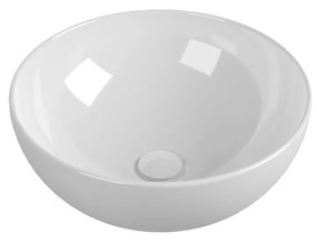 Flaminia App Lavabo cm 40 da appoggio senza troppopieno senza piletta in ceramica bianco