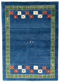 Gabbeh Tappeto 150 x 220 Blu (Iran) Annodato A Mano