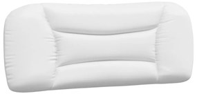 Letto con materasso bianco e nero 100x200 cm in similpelle