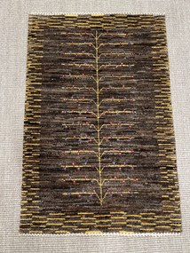Loribaft Tappeto 90x60 Marrone (Iran) Annodato A Mano