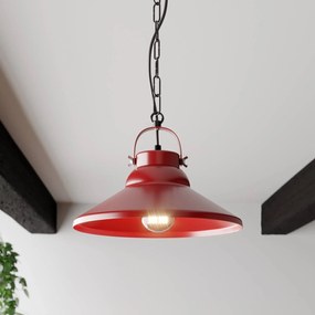 Euluna Lampada sospensione Iron, rosso