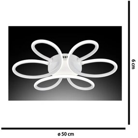 Plafoniera LED Fiore Ø 50 cm bianco NOVECENTO