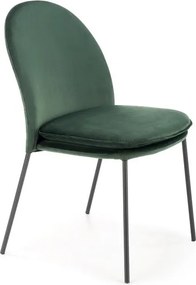 Sedia K443 Velvet Green - L50 x H58 x H84 cm
