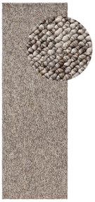 benuta Nest Tappeto lavabile Enzo Taupe 80x240 cm - Tappeto design moderno soggiorno