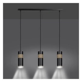 Lampadario a sospensione AKARI 3 BLACK Colore del corpo Nero