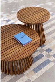 Tavolino da giardino rotondo in acacia massiccia ø 70 cm Rodano – Bizzotto