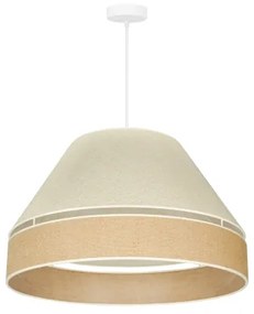 Duolla - Lampadario a sospensione con filo YUTE AVIGNON 1xE27/15W/230V diametro 60 cm grigio/marrone