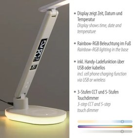 JUST LIGHT. 11018-16 - Lampada da tavolo dimmerabile LED RGBW TINA LED/4W/230V