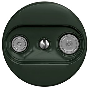 Kliklap - Presa di corrente d'epoca TV+R (terminal) senza cornice verde