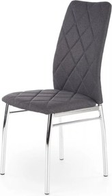Sedia K309 in tessuto grigio scuro