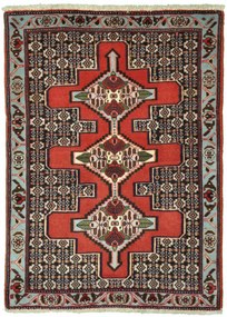 Sanandaj Tappeto 80 x 100 Rosso (Iran) Annodato A Mano