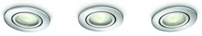 Philips 59902/11/PN - SET 3x Lampada da incasso per bagno ROOTS 3xGU10/35W
