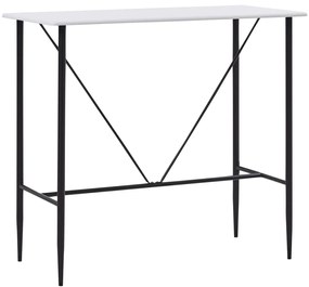 Tavolo Da Bar Bianco 120x60x110 Cm İn Mdf /