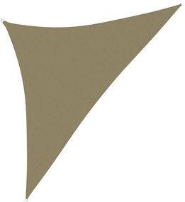 Parasole a Vela Oxford Triangolare 3,5x3,5x4,9 m Beige