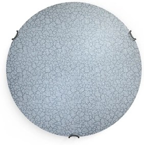 Plafoniera LED neoclassico Craquelè, bianco Ø 40 cm LUMICOM