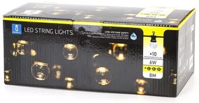 Aigostar - Catena decorativa da esterno LED 10xLED/8m IP44 bianco caldo