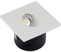 Faretti Segnapasso Led 3W da incasso per esterno Step Light Square 3000K