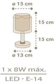 Dalber 76871 - Lampada per bambini BABY CHICK 1xE14/8W/230V